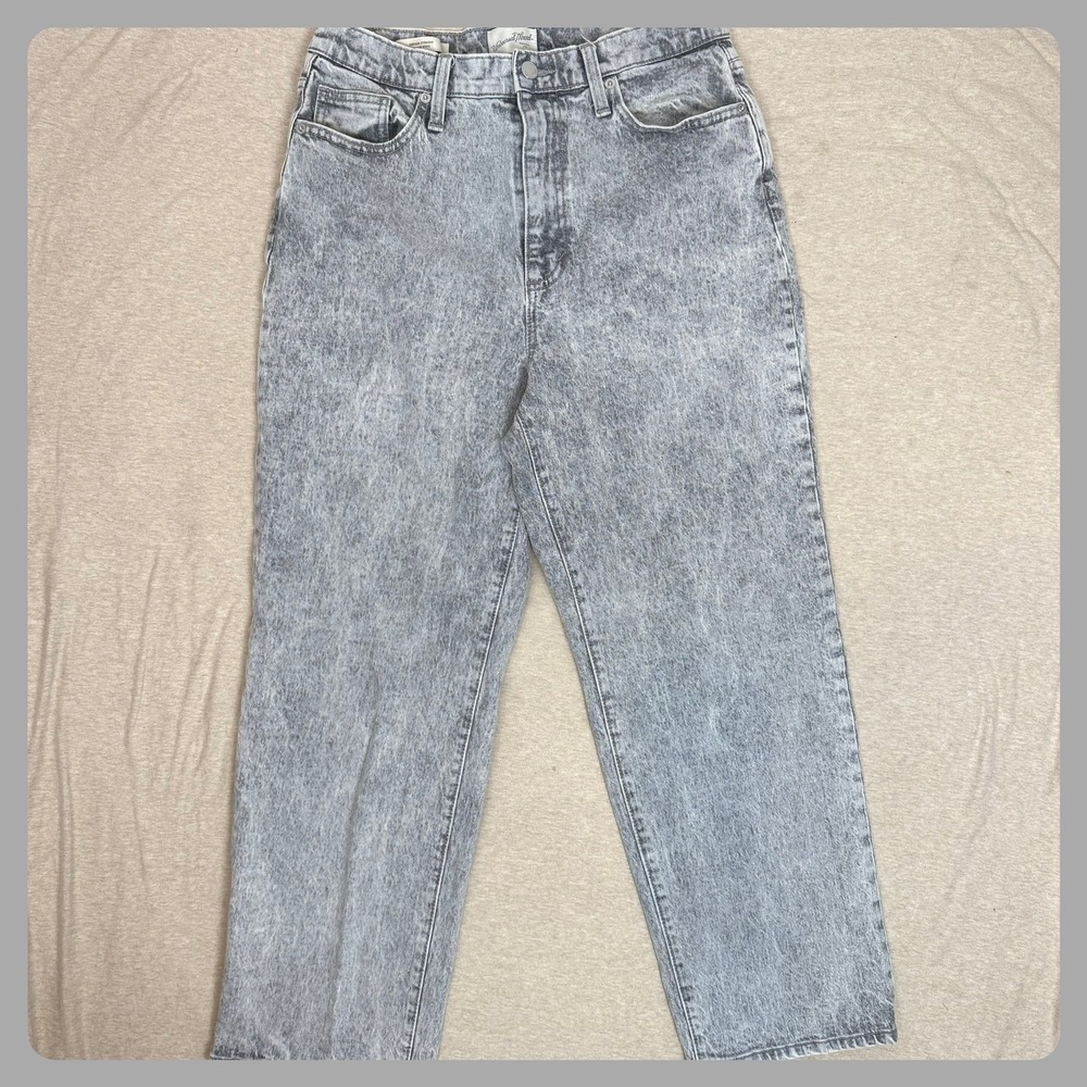 Universal Thread Vintage Straight Jeans Acid Wash Gray Women's Size 10 30R